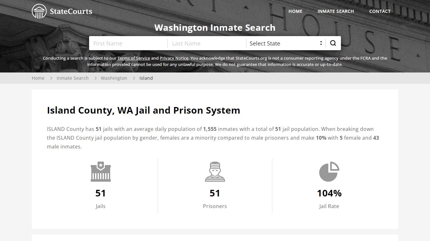 Island County, WA Inmate Search - StateCourts
